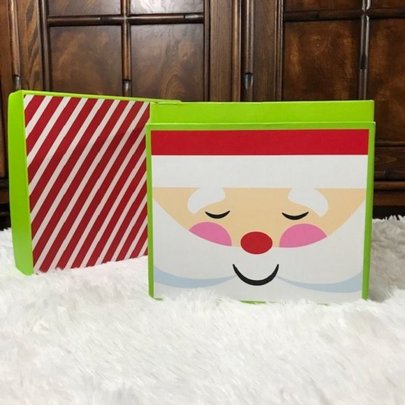 Many Faces of Santa Box and Holiday Socks Set - Picture 2 of 9
